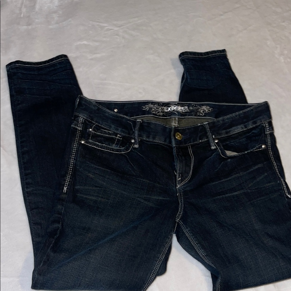 Express Blue Skinny Jeans Classic Style